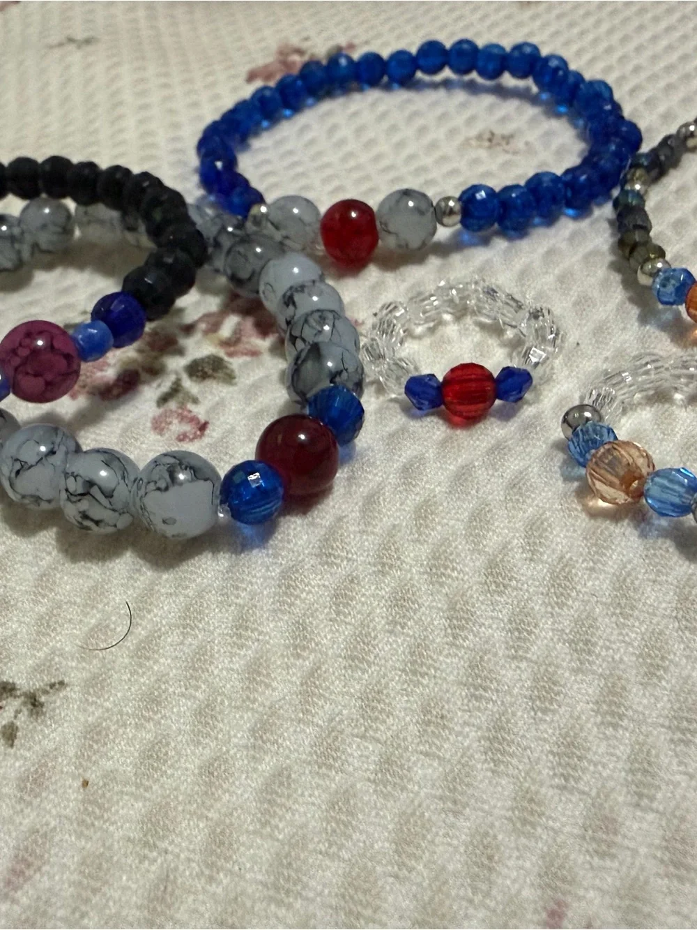 Spiderman clear beaded